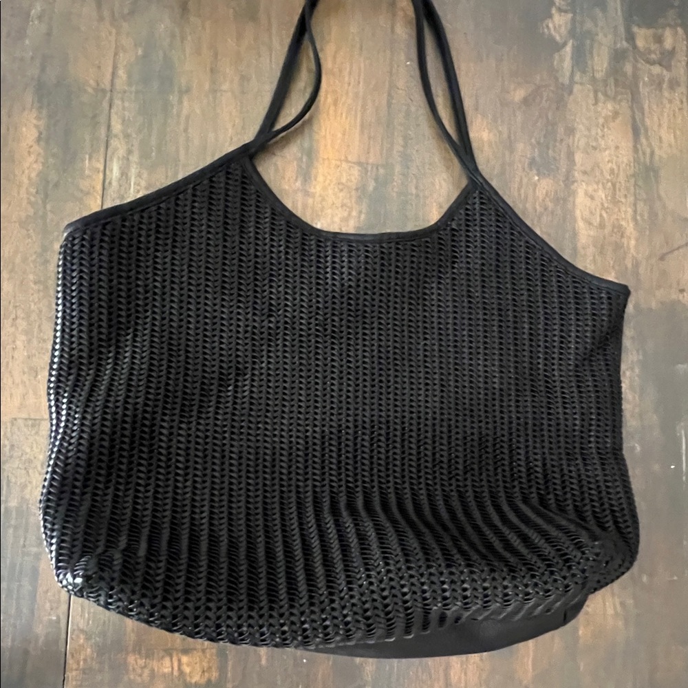 CJLA black oversized tote